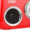 Εικόνα για Ρετρό φορητό αναλογικό ραδιόφωνο με Bluetooth, AUX, USB, FM και subwoofer – 24W Osio OPR-3040R Κόκκινο