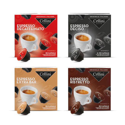 Εικόνα για Tasting Kit Συμβατό με Dolce Gusto Cellini  4 Ποικιλίες- 120 Κάψουλες