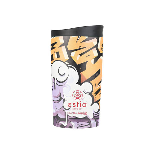 Εικόνα για Θερμός Travel Mug Save The Aegean 350ml Graffiti Rythm Estia 01-25670