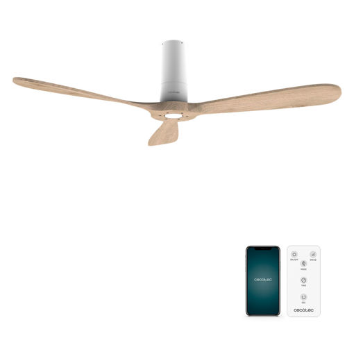 Εικόνα για 08237 CECOTEC ανεμιστήρας οροφής wi-fi, διπλής κατεύθυνσης με τηλεχειριστήριο 40 w | 132 cm  Μπεζ