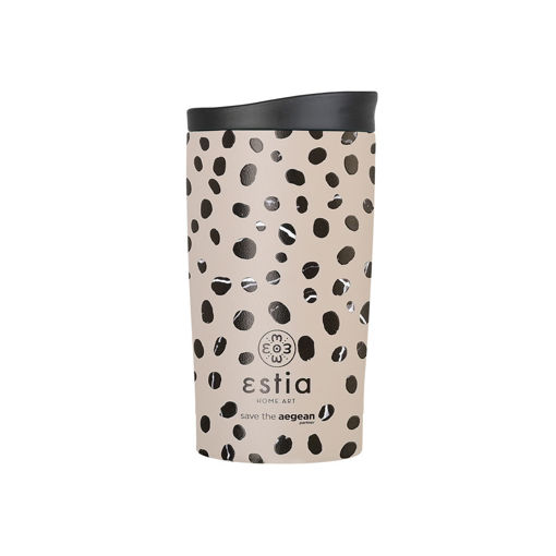 Εικόνα για Θερμός Travel Mug Save The Aegean 350ml Leopard taupe Estia 01-25663