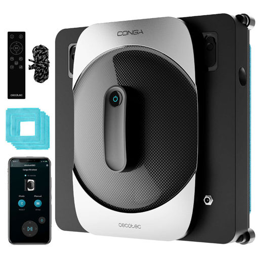 Εικόνα για Cecotec Conga WinDroid 1290 DoubleSpray Connected - Ρομποτικός Καθαριστής Τζαμιών με Διπλό Ψεκασμό & App Control 00255