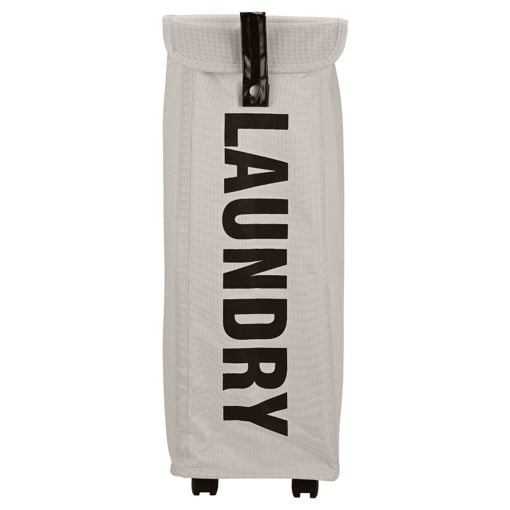 Εικόνα για Καλάθι Άπλυτων Με Ροδάκια Laundry Taupe Estia 02-25366