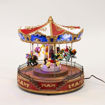 Εικόνα για Χριστουγεννιάτικο Καρουζέλ με Αλογάκια - Μουσική, Κίνηση & LED Φωτισμό 26cm, Eurolamp Christmas Magic 600-46365