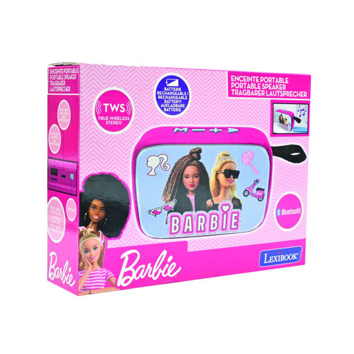 Εικόνα για Lexibook Φορητό Ηχείο Bluetooth Barbie με Επαναφορτιζόμενη Μπαταρία & TWS BT018BB