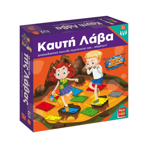 Εικόνα για Καυτή Λάβα 4102 - Παιχνίδι Δράσης & Αλμάτων με Τροχό, 20 Βήματα EVA & Κάρτες Προκλήσεων για Παιδιά 3+ Ετών