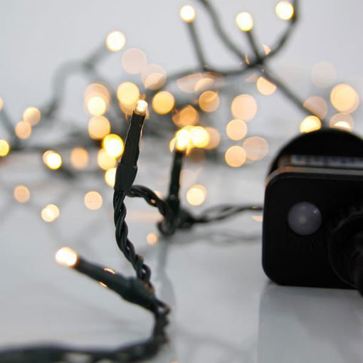 Εικόνα για Χριστουγεννιάτικη Σειρά 100 LED Θερμό Λευκό - 8 Προγράμματα, Μνήμη, IP44 Eurolamp 600-13161