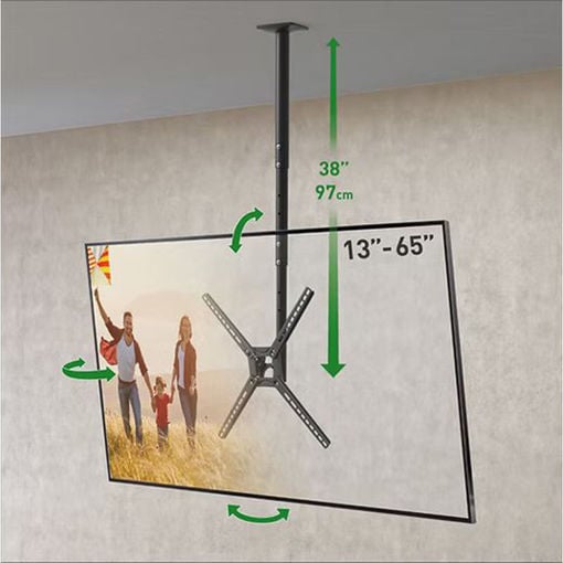 Εικόνα για Βάση Τηλεόρασης Οροφής 3500B.B Barkan 13" - 65" Τηλεσκοπική