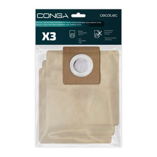 Εικόνα για 60944 CECOTEC σακούλα για την ηλ. σκούπα conga power bag 2500 compact plus 3τμχ. 102512