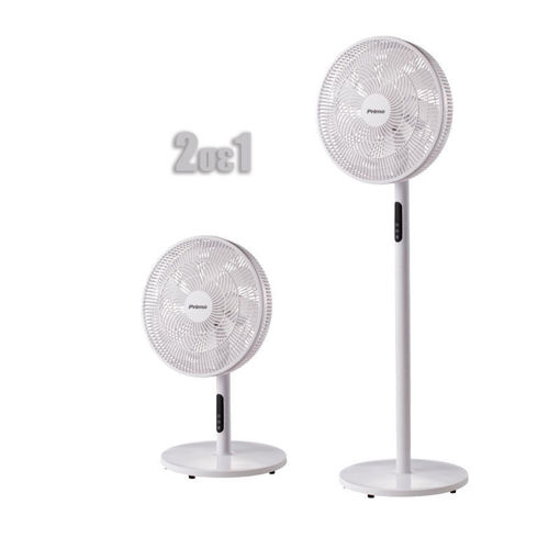 Εικόνα για Ανεμιστήρας Ορθοστάτης Primo PRSF-80645 16″ 40εκ. 9 Φτερά 2 σε 1 με Τηλεχειριστήριο – Λευκός