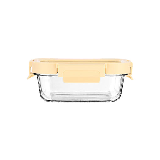 Εικόνα για Γυάλινο Φαγητοδοχείο Click&Seal 370ml | Βιοπυριτικό Γυαλί με Αεροστεγές Καπάκι Εκρού Estia 01-26448