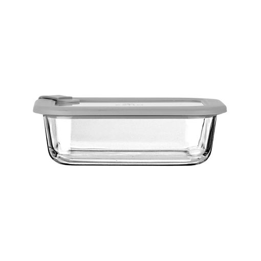 Εικόνα για Γυάλινο Φαγητοδοχείο ColorSeal 640ml | Βιοπυριτικό Γυαλί με Καπάκι Σιλικόνης & Άνοιγμα Εξαερισμού Γκρι Estia 01-26417