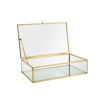 Εικόνα για Γυάλινο Κουτί Οργάνωσης Κοσμημάτων Estia με Καθρέφτη & Χρυσό Μεταλλικό Πλαίσιο 24x14x6cm Estia 02-28183