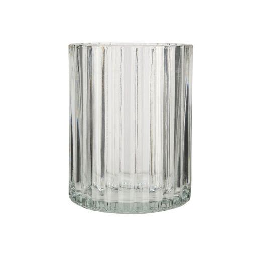 Εικόνα για Ποτήρι Μπάνιου ALIVIO Γυάλινο Ανάγλυφο 7.8x10cm Διάφανο - Μοντέρνο Αξεσουάρ Μπάνιου Estia 02-28848