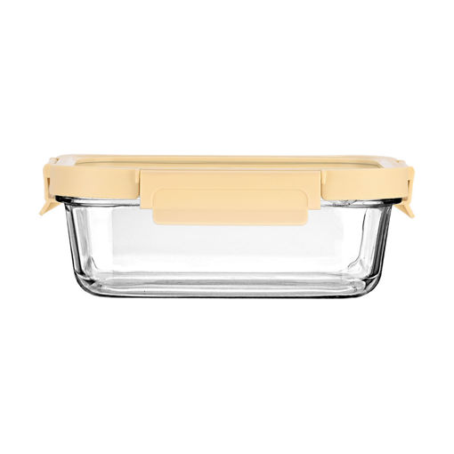 Εικόνα για Γυάλινο Φαγητοδοχείο Click&Seal 1050ml | Βιοπυριτικό Γυαλί με Αεροστεγές Καπάκι Εκρού Estia 01-26462