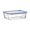 Εικόνα για Γυάλινο Φαγητοδοχείο ColorSeal 1050ml | Βιοπυριτικό Γυαλί με Καπάκι Σιλικόνης & Άνοιγμα Εξαερισμού Μπλε Estia 01-26530