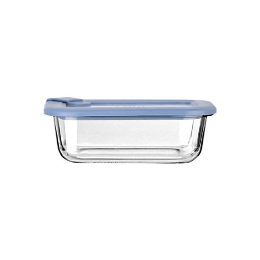 Εικόνα για Γυάλινο Φαγητοδοχείο ColorSeal 370ml | Βιοπυριτικό Γυαλί με Καπάκι Σιλικόνης & Άνοιγμα Εξαερισμού Μπλε Estia 01-26516