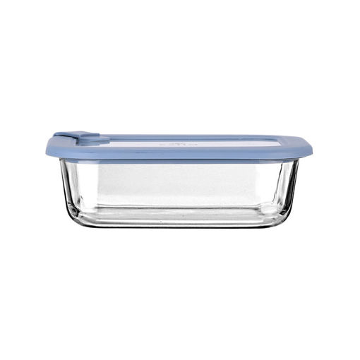 Εικόνα για Γυάλινο Φαγητοδοχείο ColorSeal 640ml | Βιοπυριτικό Γυαλί με Καπάκι Σιλικόνης & Άνοιγμα Εξαερισμού Μπλε Estia 01-26523
