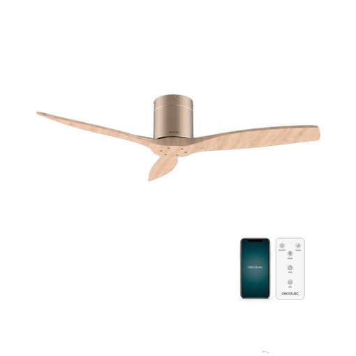 Εικόνα για Cecotec EnergySilence Aero 5500 Aqua Gold&LightWood Connected WiFi Ανεμιστήρας Οροφής IP44 132cm 40W DC CECOTEC 08521