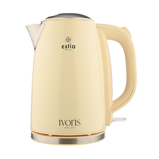 Εικόνα για Βραστήρας IVORIS 2200W 1.7lt | Ανοξείδωτος Κρεμ με Αντιολισθητική Βάση 360° & LED Ένδειξη Estia 06-19167