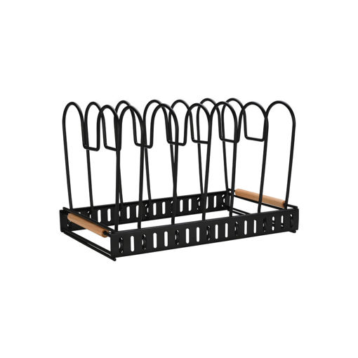 Εικόνα για Θήκη Οργάνωσης Κουζίνας Bamboo Essentials με 10 Διαχωριστικά | Μεταλλική Μαύρη 30.5x17.7x19cm Estia 01-29890