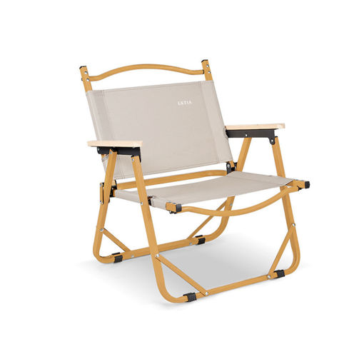 Εικόνα για Καρέκλα Θαλάσσης Daze - Αναδιπλούμενη με Σκελετό Αλουμινίου & Ξύλινα Μπράτσα 52x53x78cm Estia 00-30513