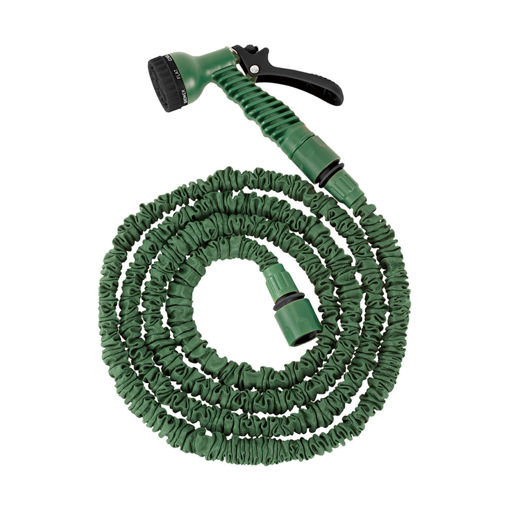 Εικόνα για Επεκτεινόμενο Λάστιχο Ποτίσματος Terra 5-15m με Πιστόλι 7 Λειτουργιών - Σκούρο Πράσινο Estia 00-31176
