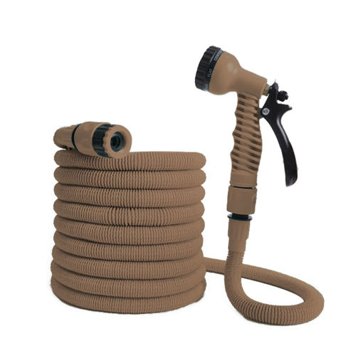 Εικόνα για Επεκτεινόμενο Λάστιχο Ποτίσματος 5-15m με Πιστόλι 7 Λειτουργιών  - Καφέ Estia 00-31183