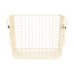 Εικόνα για Μεγάλο Μεταλλικό Καλάθι Οργάνωσης Allure Στοιβαζόμενο - Εκρού με Ξύλινες Λαβές 26.5x21.5cm Estia 02-30117