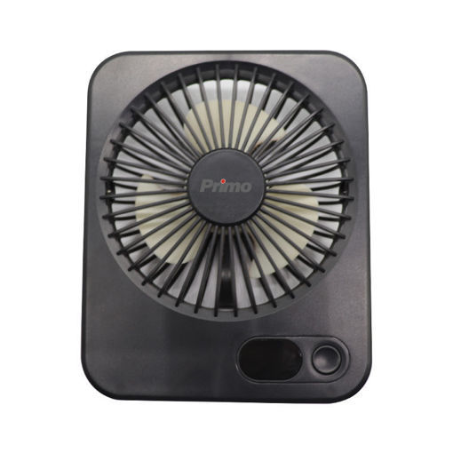 Εικόνα για Μίνι Ανεμιστήρας Primo PRMF-80693 Επαναφορτιζόμενος 12.5cm USB - 5 Ταχύτητες Μαύρος