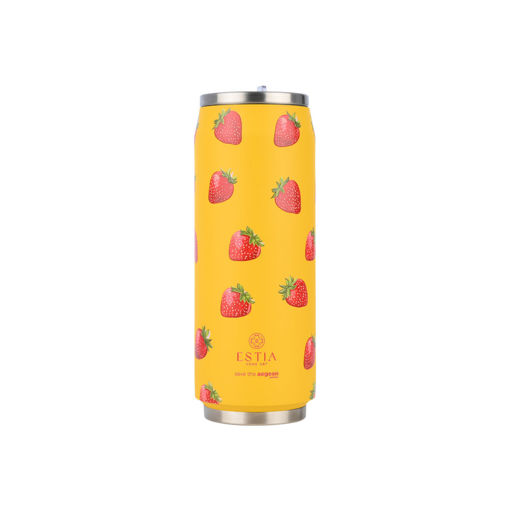 Εικόνα για Θερμός Travel Cup Save The Aegean 500ml Berry Bright - Ανοξείδωτο με Καλαμάκι Estia