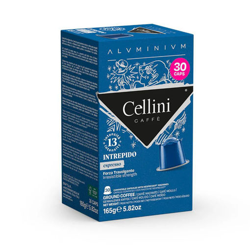 Εικόνα για Ιταλικός Καφές Espresso Interpido Συμβατός με Nespresso Cellini Aluminium - 30 Κάψουλες με Ένταση 13/13