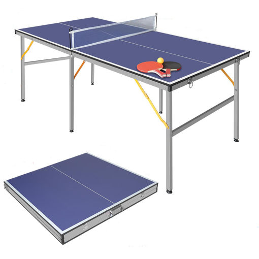 Εικόνα για Φορητό Τραπέζι Ping Pong Viking Αλουμινίου - Αναδιπλούμενο με Ρακέτες & Δίχτυ Complete Set 106516