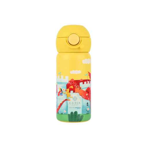 Εικόνα για Θερμός Παιδικό Wonder Bottle Save The Aegean 350ml - Compact Size με Καλαμάκι Σιλικόνης Fortress Dragon Estia 01-33088
