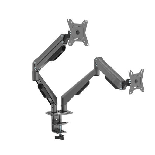 Εικόνα για Osio OSMA-4638 - Διπλή Βάση Monitor Γραφείου για 2 Οθόνες 17″-32″, VESA 100×100
