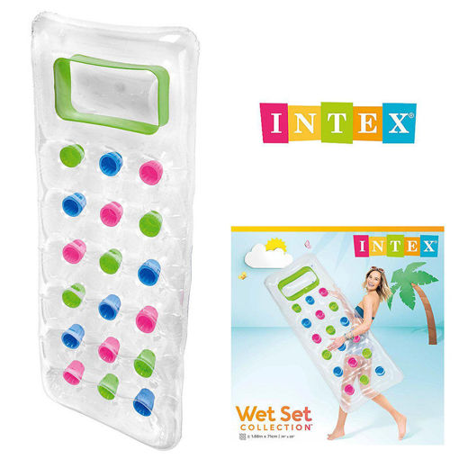 Εικόνα για Στρώμα Θαλάσσης Intex 18-Pocket Suntanner Mat 188cm - Φουσκωτό με Διάφανο Παράθυρο 59894