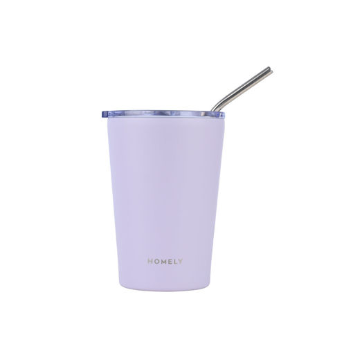 Εικόνα για Θερμός Mug Homely 400ml LAVENDER FOG - Κούπα Ανοξείδωτη BPA Free με Καλαμάκι 6h Κρύο/Ζεστό Estia 01-32654