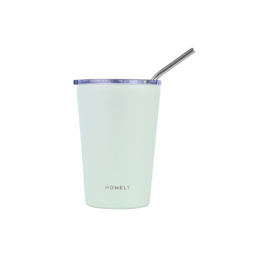 Εικόνα για Θερμός Mug Homely 400ml SEAFOAM - Κούπα Ανοξείδωτη BPA Free με Καλαμάκι 6h Κρύο/Ζεστό Estia 01-32661