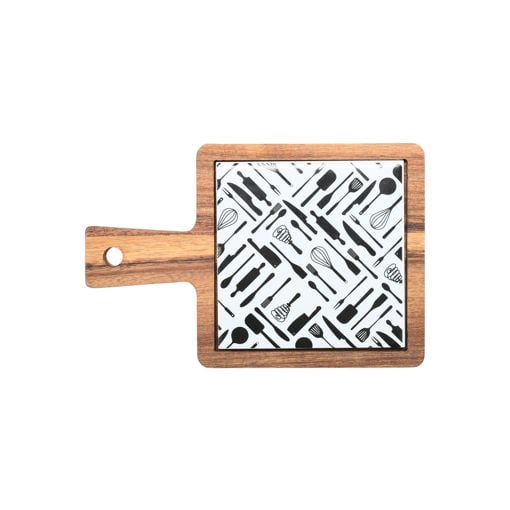 Εικόνα για Δίσκος Σερβιρίσματος Allure για Tapas με Κεραμική Βάση - Ξύλο Ακακίας Estia 01-30964