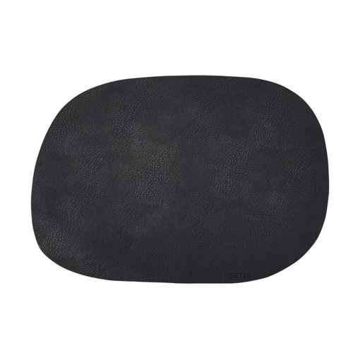 Εικόνα για Σουπλά Allure Οβάλ PVC - Μαύρο 43x30cm Estia 07-32371