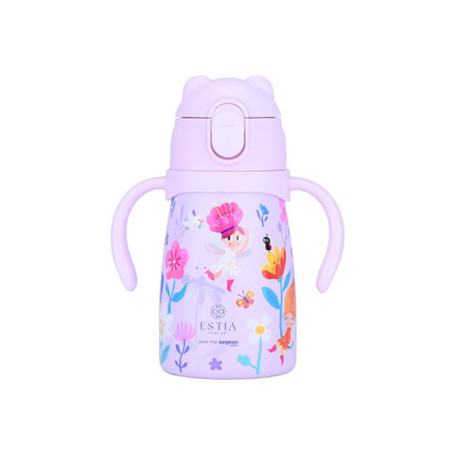 Εικόνα για Θερμός Παιδικό Bubble Bottle Save the Aegean 300ml FAIRY TALES με Καλαμάκι Estia 01-34214