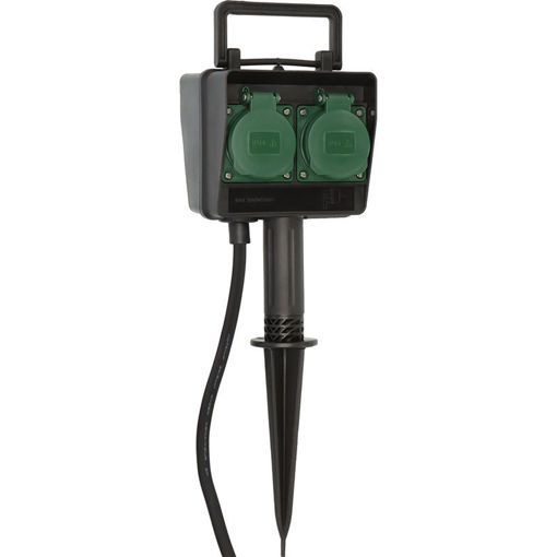 Εικόνα για Πρίζα Κήπου Τετραπλή IP44 με Ακίδα Γείωσης - Αδιάβροχη Εξωτερικής Χρήσης 1.4m Brennenstuhl 1154440