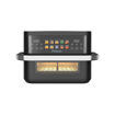 Εικόνα για Φριτέζα Αέρος Primo PRAF-40530 Dual Zone Digital 11L 2800W – Inox/Μαύρο με Διπλή Ζώνη & 10 Λειτουργίες