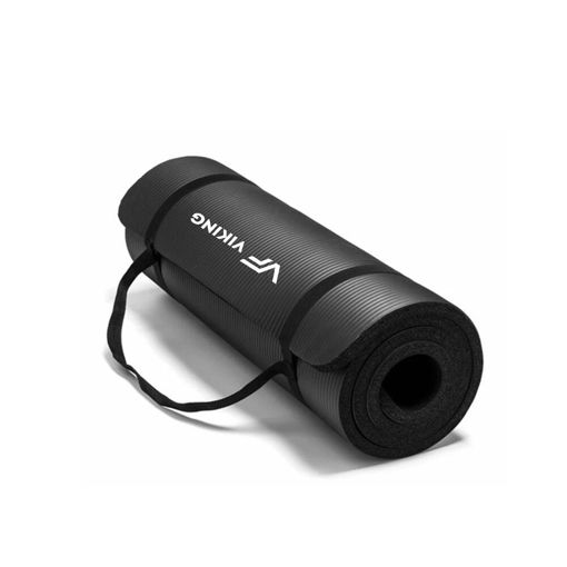 Εικόνα για Viking NBR Στρώμα Γυμναστικής 180x60x1.5cm Μαύρο - Αντιολισθητικό Mat για Yoga & Pilates C-3016