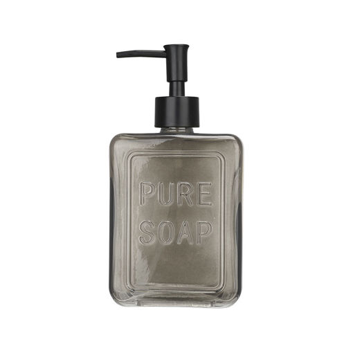 Εικόνα για Αντλία Σαπουνιού Pure Soap Γυάλινη 520ml Γκρι 9.5x19.5cm Estia 02-34726