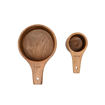 Εικόνα για Set 2 Ξύλινες Μεζούρες Κουζίνας Allure 13,7cm & 9,4cm - Ακακία Estia 01-34634