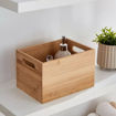 Εικόνα για Κουτί Οργάνωσης Bamboo Essentials με Λαβές 37x26x16.5cm Στοιβαζόμενο - Αποθήκευση Bamboo Estia 02-31442
