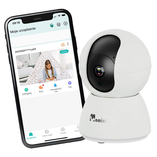 Εικόνα για Momini KidLook - Wi-Fi Ενδοεπικοινωνία Μωρού με Κάμερα 1080p & Περιστροφή 355°