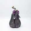Εικόνα για Κολοκύθα Halloween με Μωβ Φιόγκο 15x14x26cm - Μαύρη 600-47874