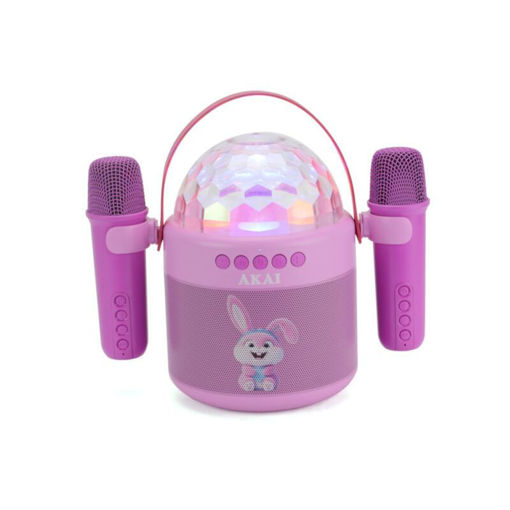 Εικόνα για Karaoke Ηχείο AKAI JoyBox Kids με 2 Ασύρματα Μικρόφωνα & RGB LED